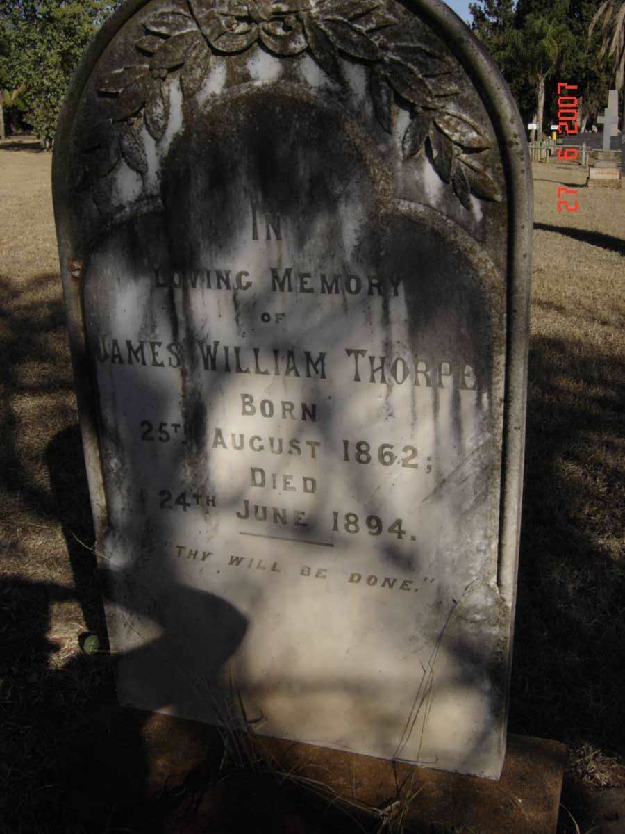 THORPE James William 1862-1894