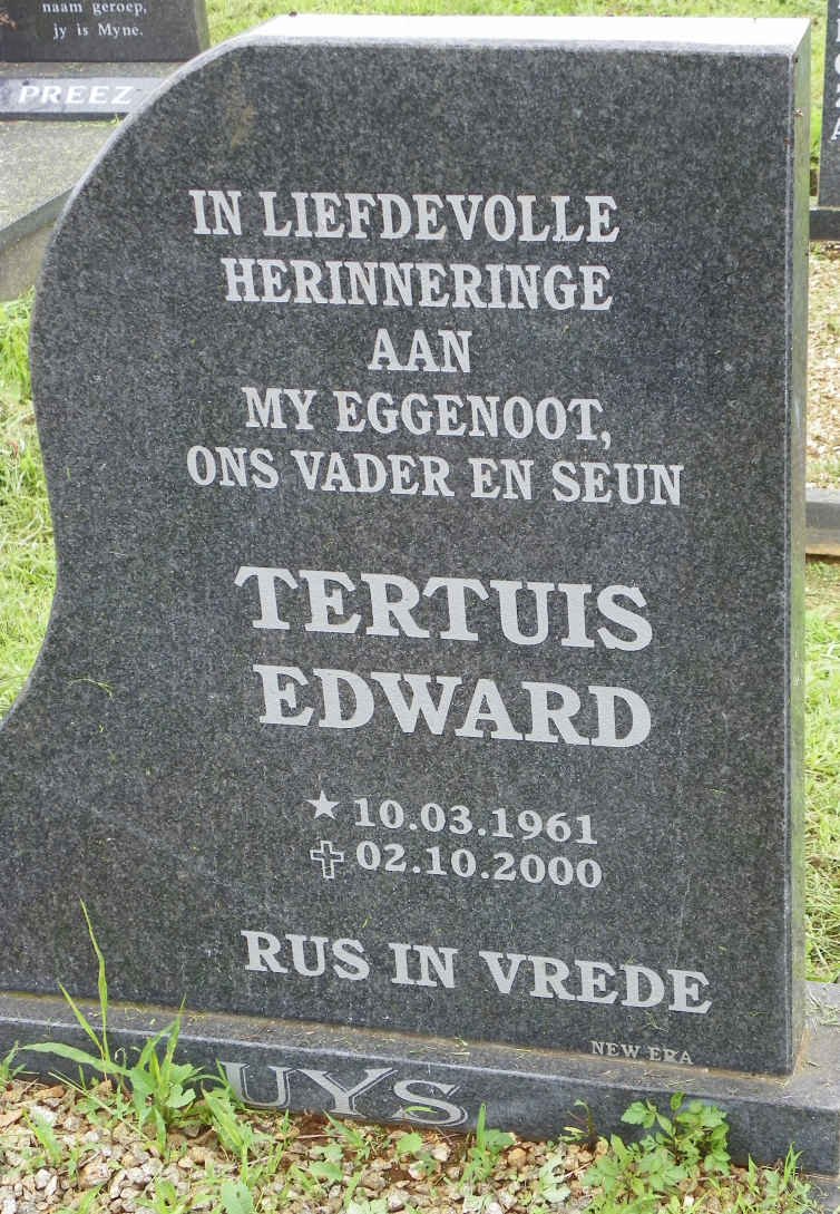 UYS Tertuis Edward 1961-2000