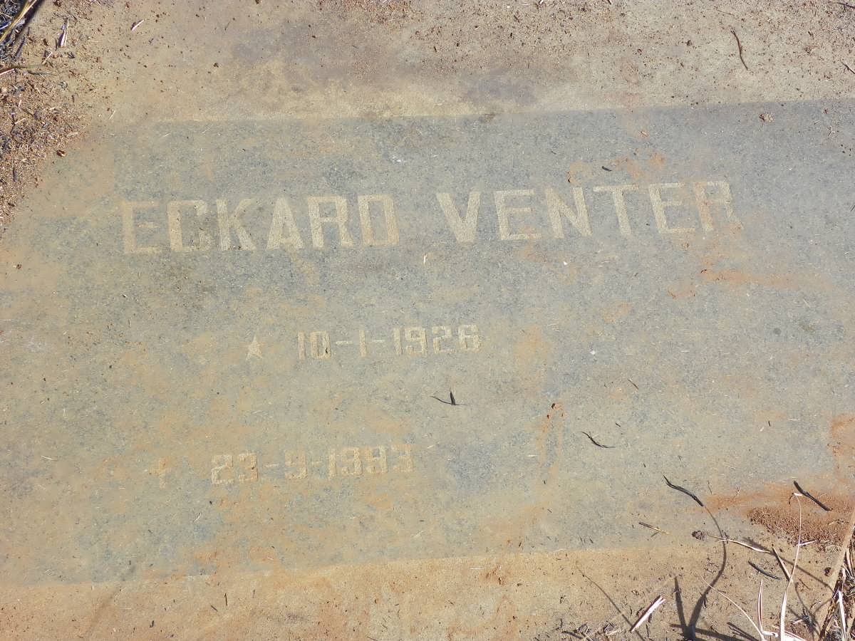 VENTER Eckard 1926-1993