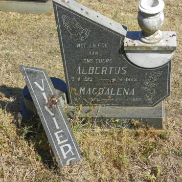 VIVIERS Albertus 1919-1983 &amp; Magdalena 1920-1999