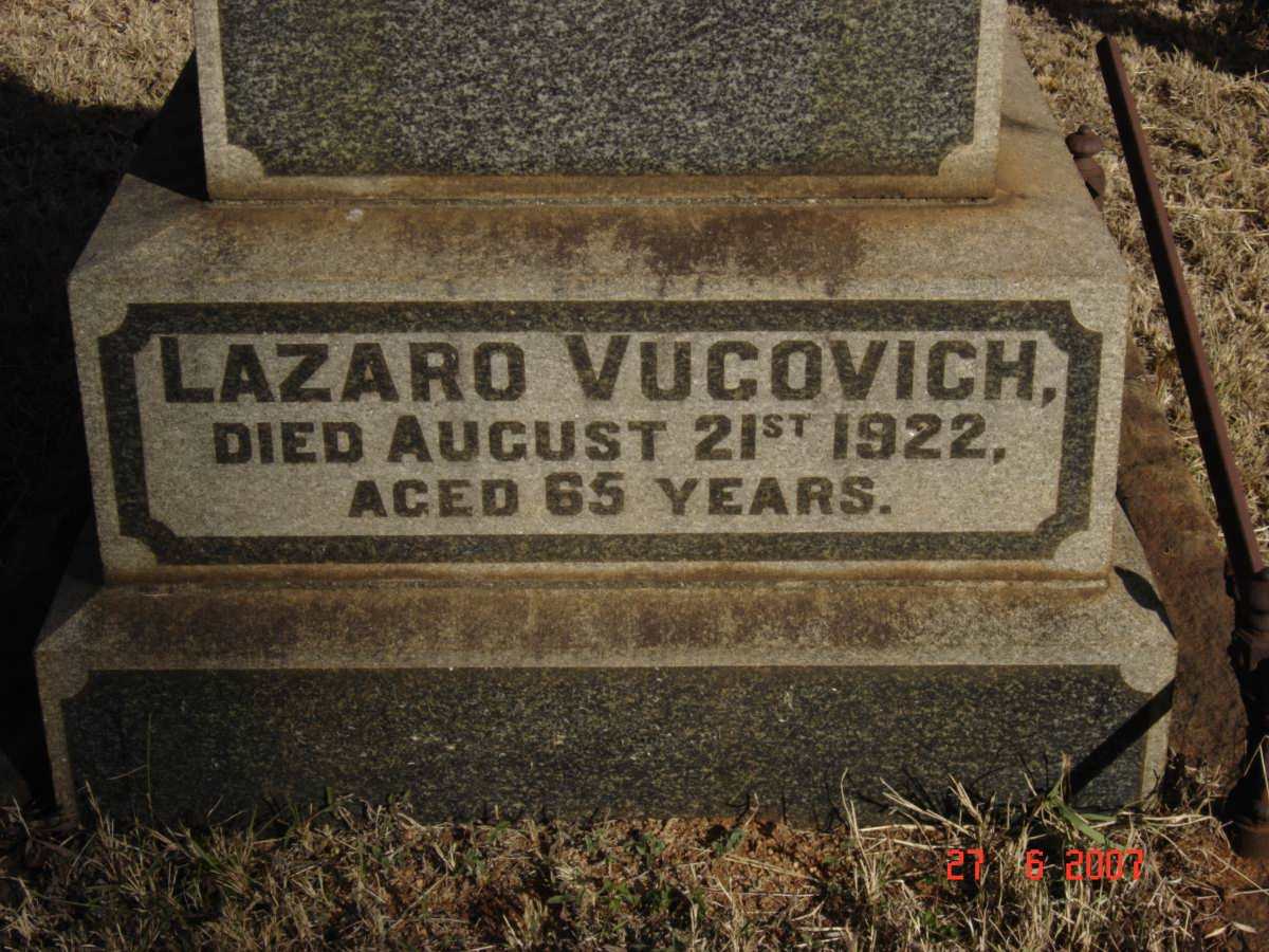 VUCOVICH Lazaro  -1922