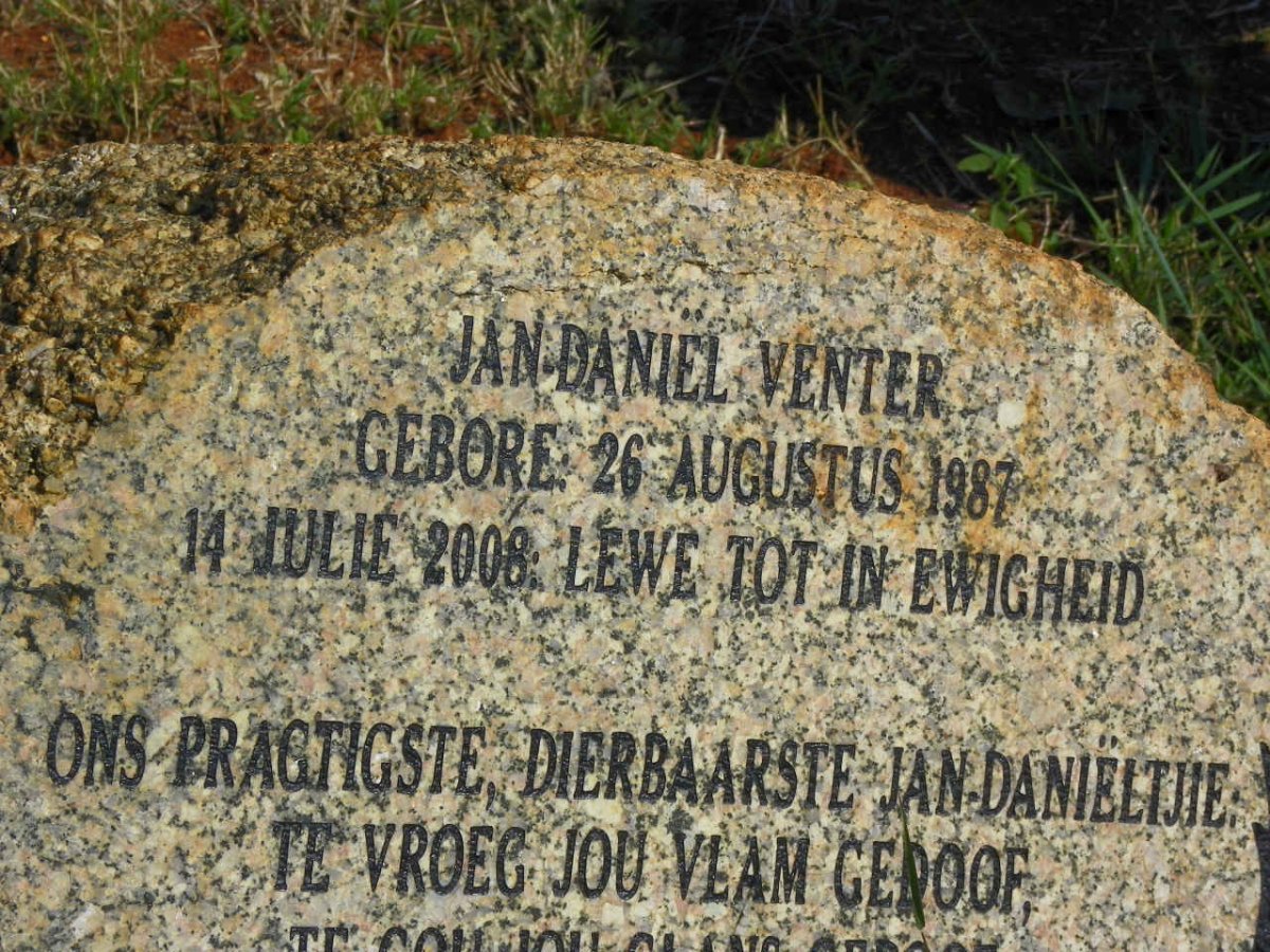 VENTER Jan Daniel 1987-2008