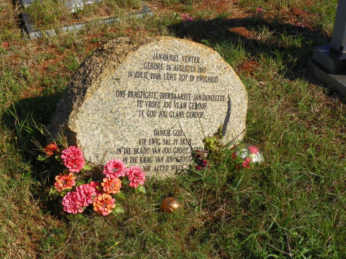 VENTER Jan Daniel 1987-2008