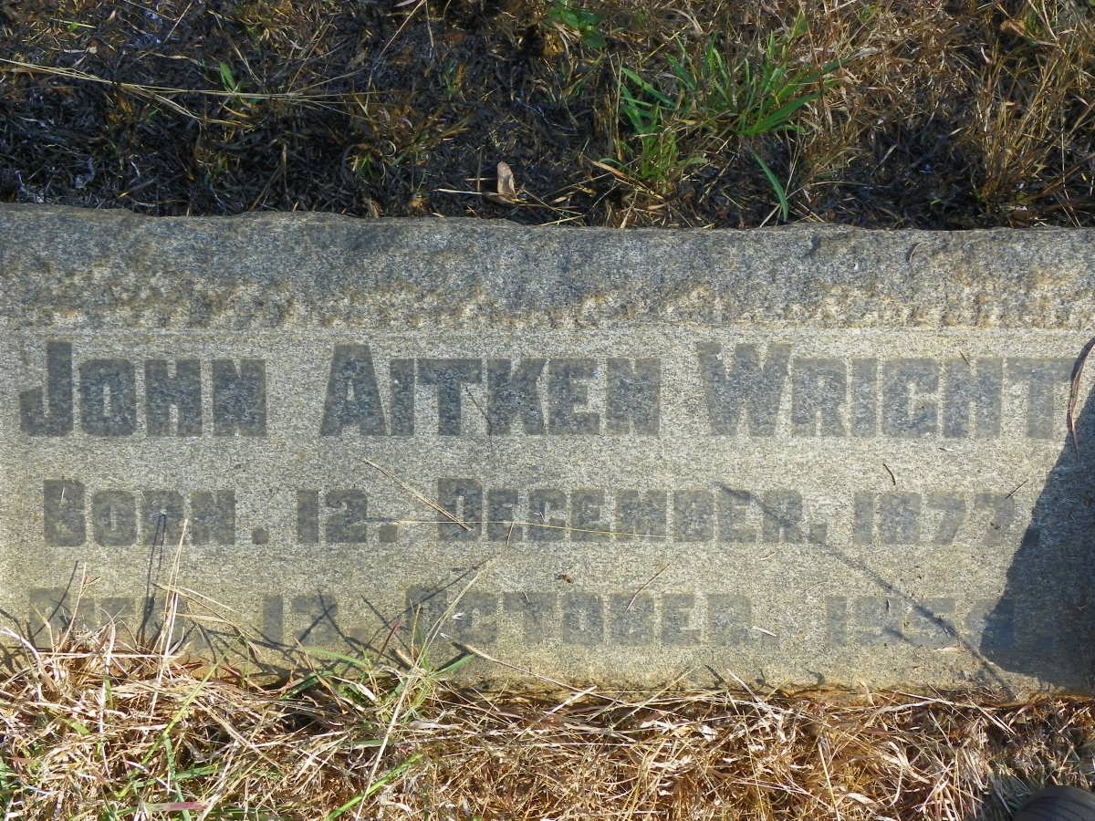 WRIGHT John Aitken 1877-1955