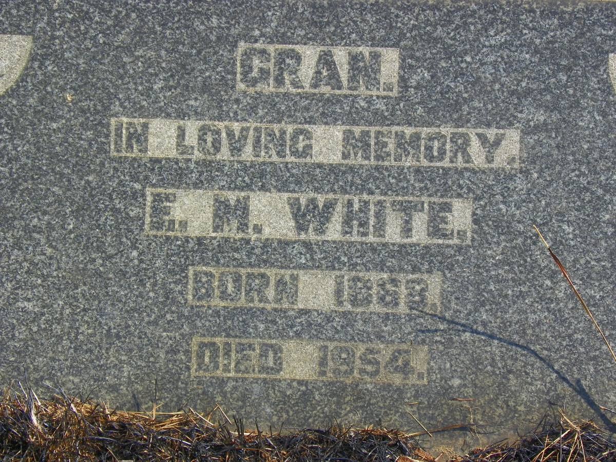 WHITE E.M. 1868-1954