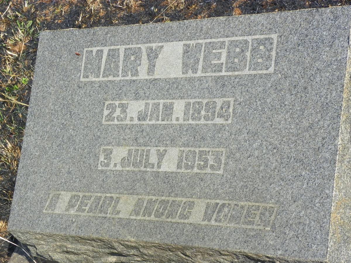 WEBB Mary 1894-1953