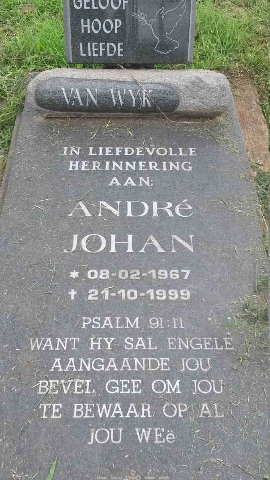 WYK Andre Johan, van 1967-1999