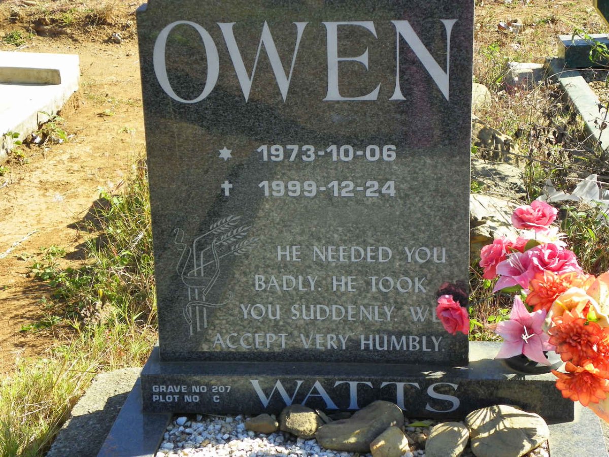 WATTS Owen 1973-1999