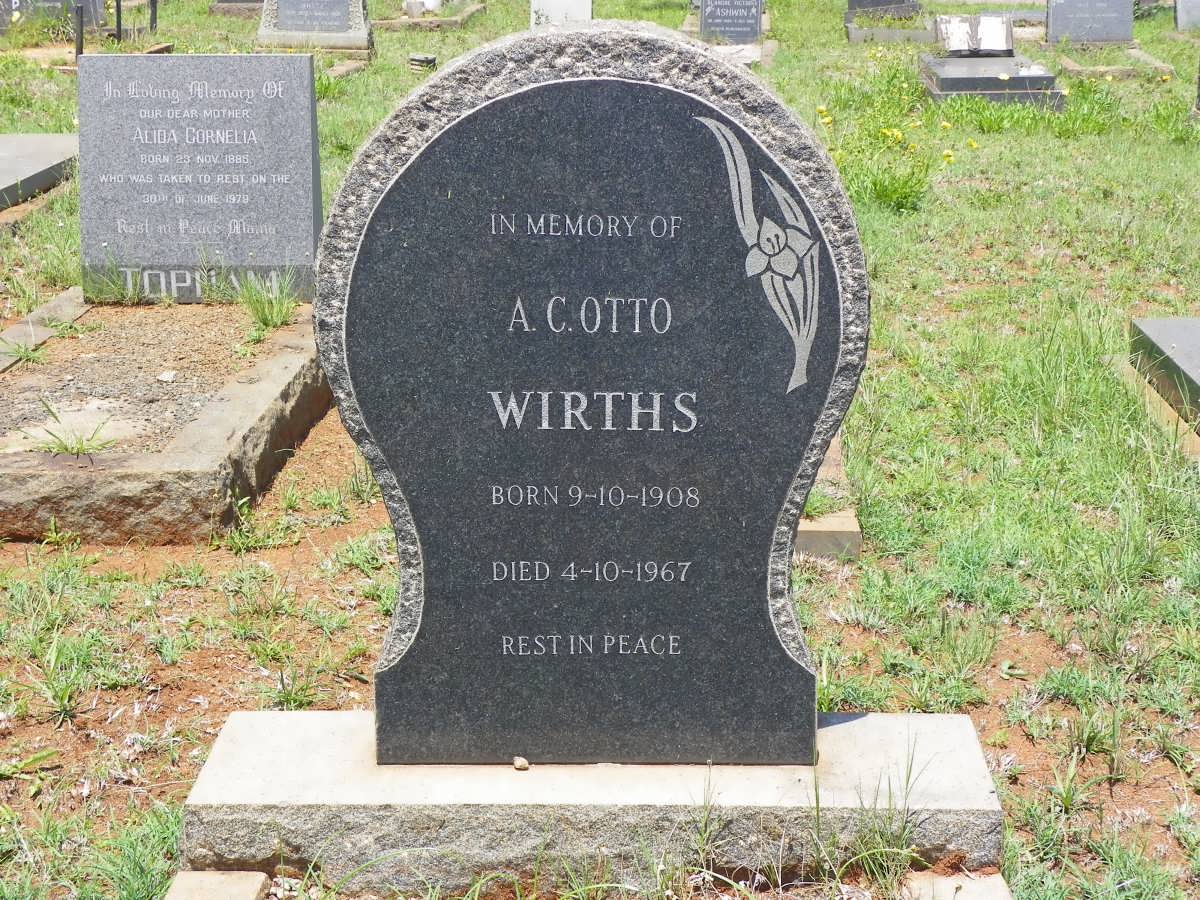 WIRTHS A.C. Otto 1908-1967