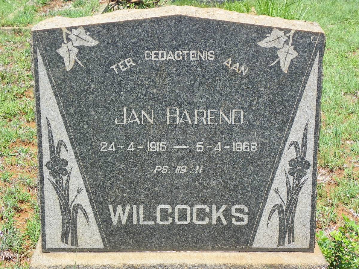 WILCOCKS Jan Barend 1915-1968