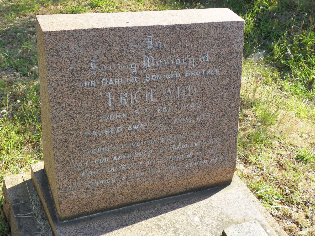 WILD Erich 1943-1957