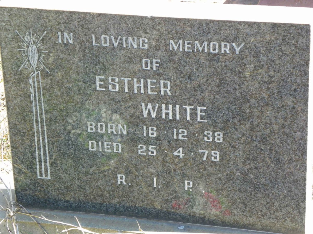 WHITE Esther 1938-1979