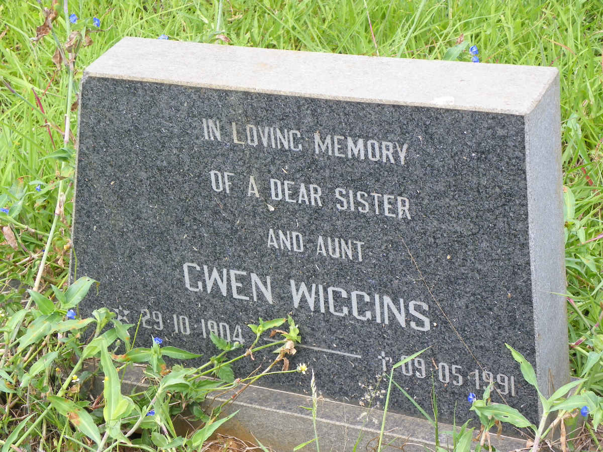 WIGGINS Gwen 1904-1991