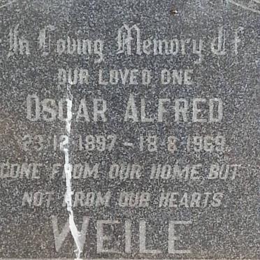 WEILE Oscar Alfred 1897-1969