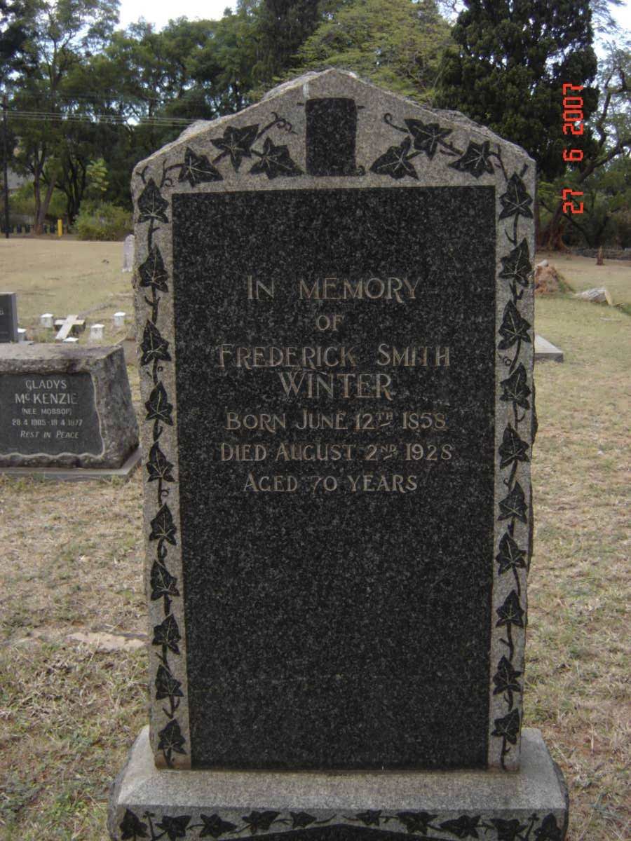 WINTER Frederick Smith 1858-1928