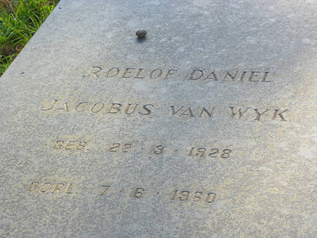 WYK Roelof Daniel Jacobus, van 1928-1960