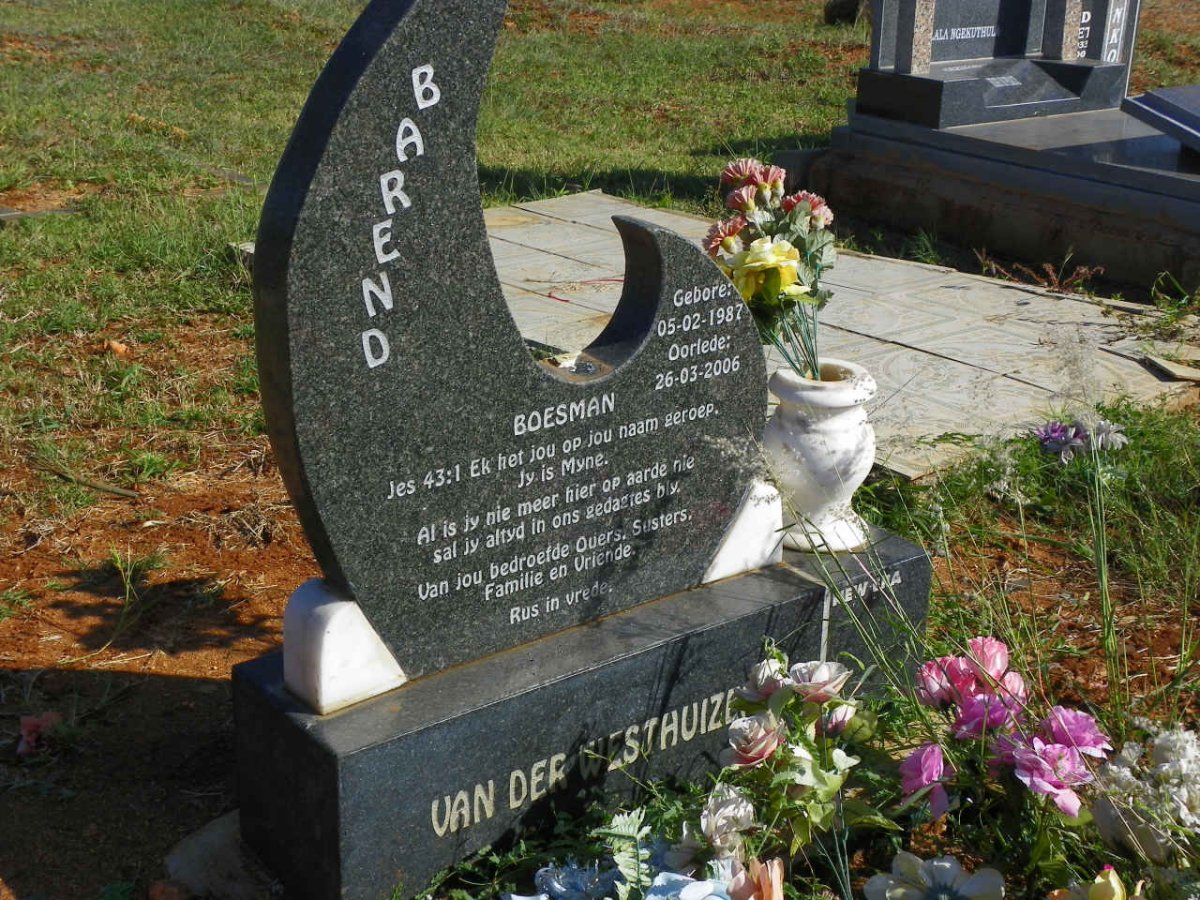WESTHUIZEN Barend, van der 1987-2006