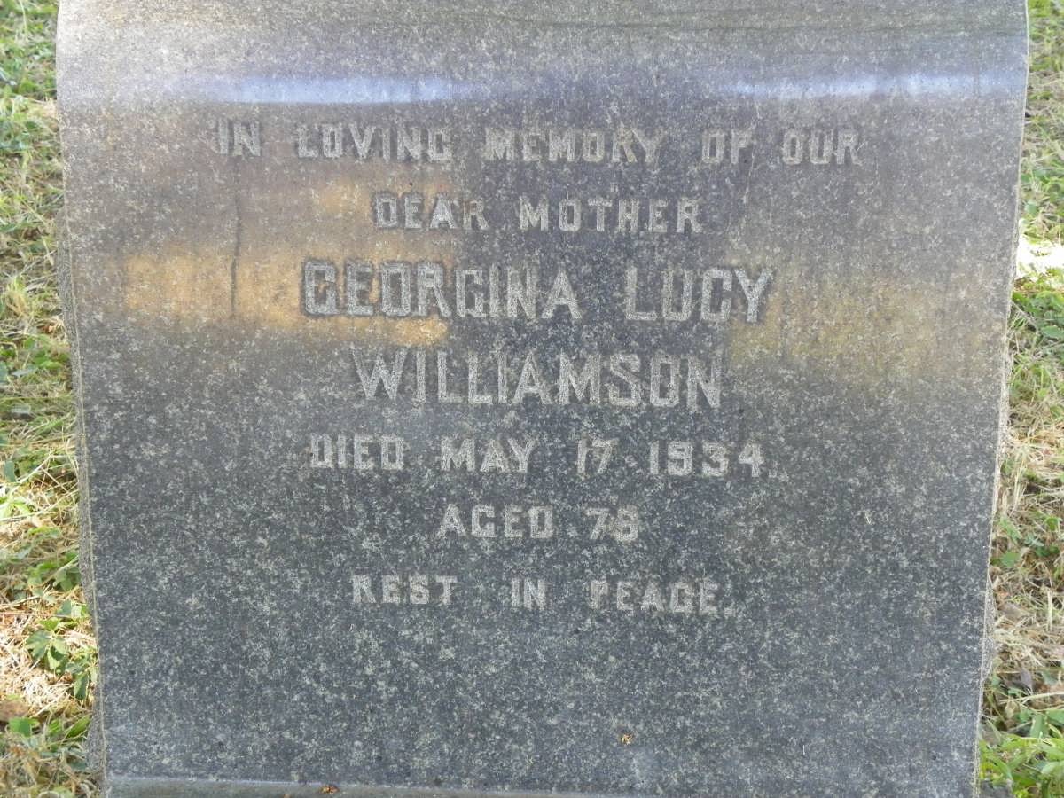 WILLIAMSON Georgina Lucy -1934