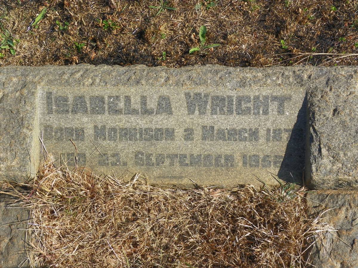 WRIGHT Isabella nee MORRISON 1879-1956
