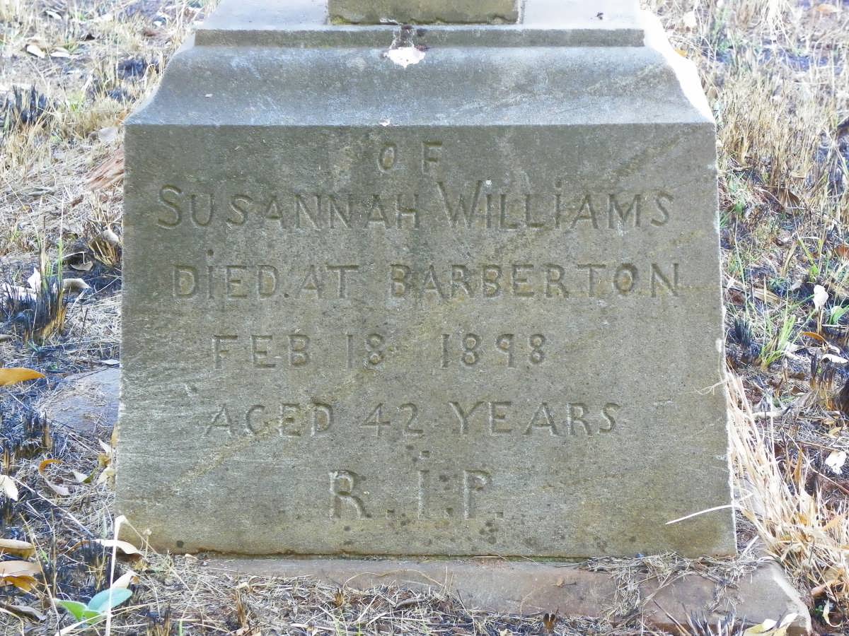 WILLIAMS Susannah -1898