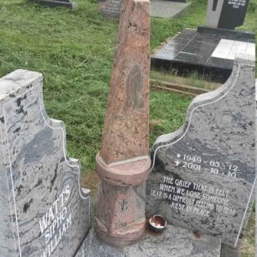 WATTS Sipho William 1949-2001