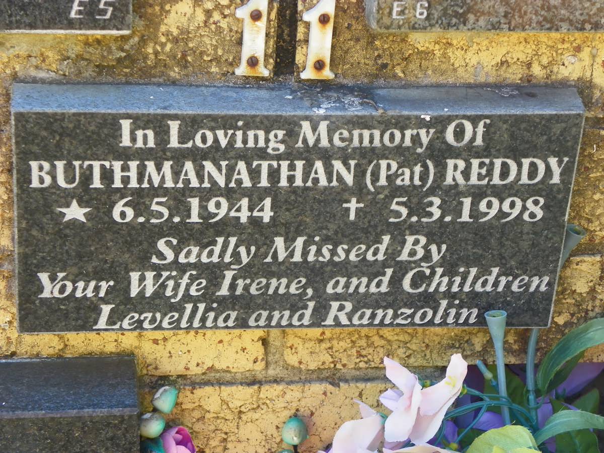 REDDY Buthmanathan 1944-1998