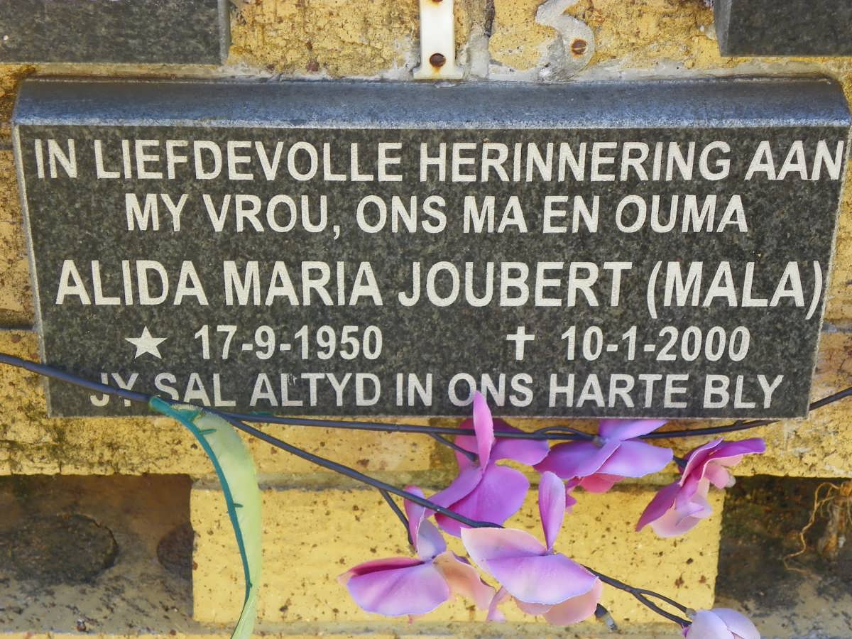 JOUBERT Alida Maria 1950-2000