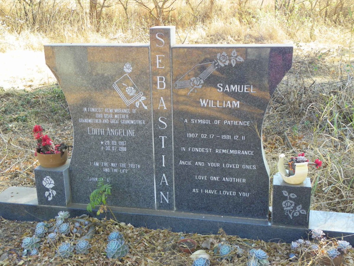 SEBASTIAN Samuel William 1907-1981 &amp; Edith Angeline 1907-1988
