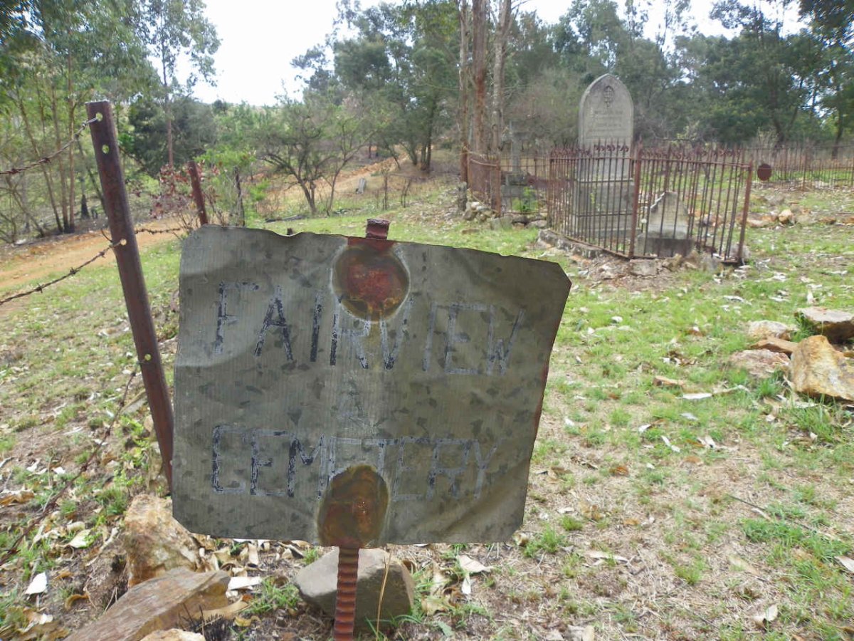 2. Fairview cemetery sign