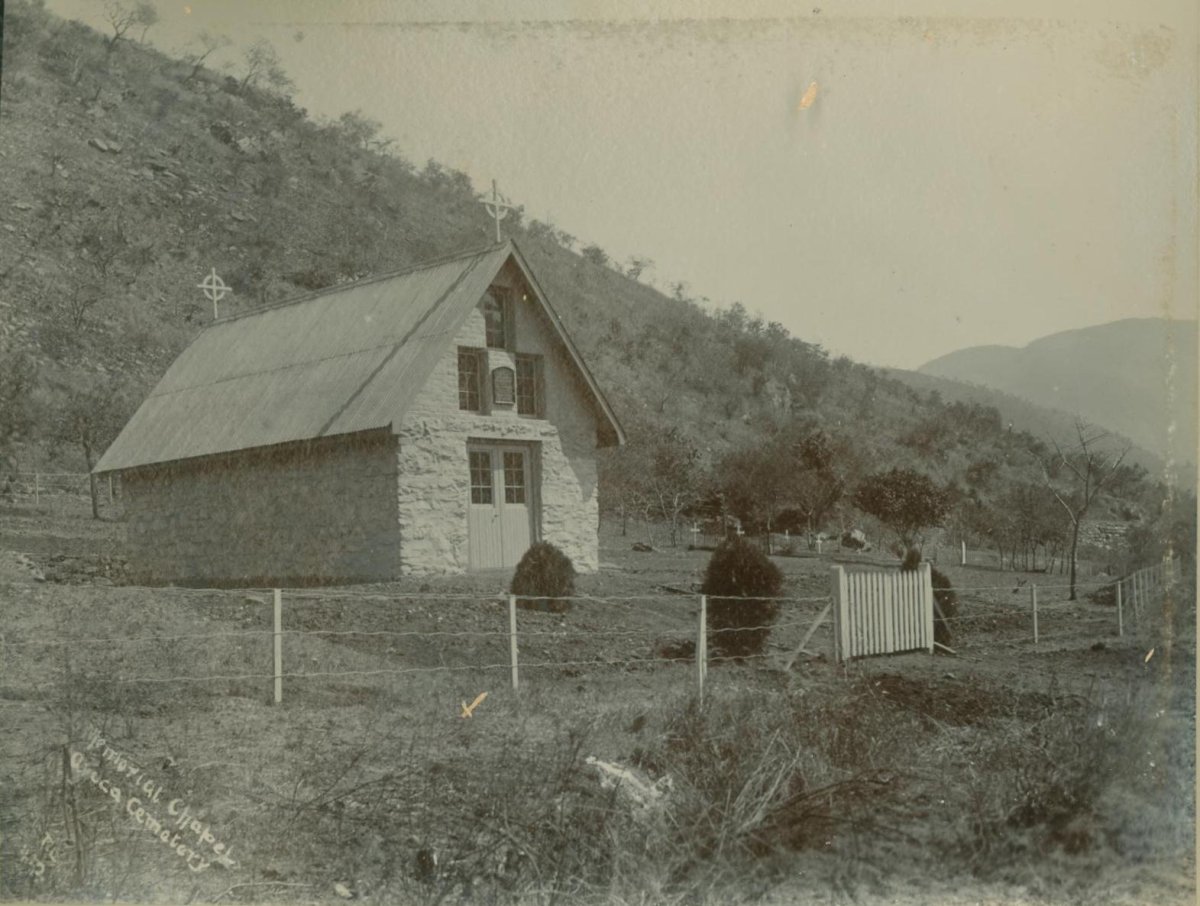 2. Old photograph of the Mausoleum and cemetery at Avoca (Sheba cemetery)