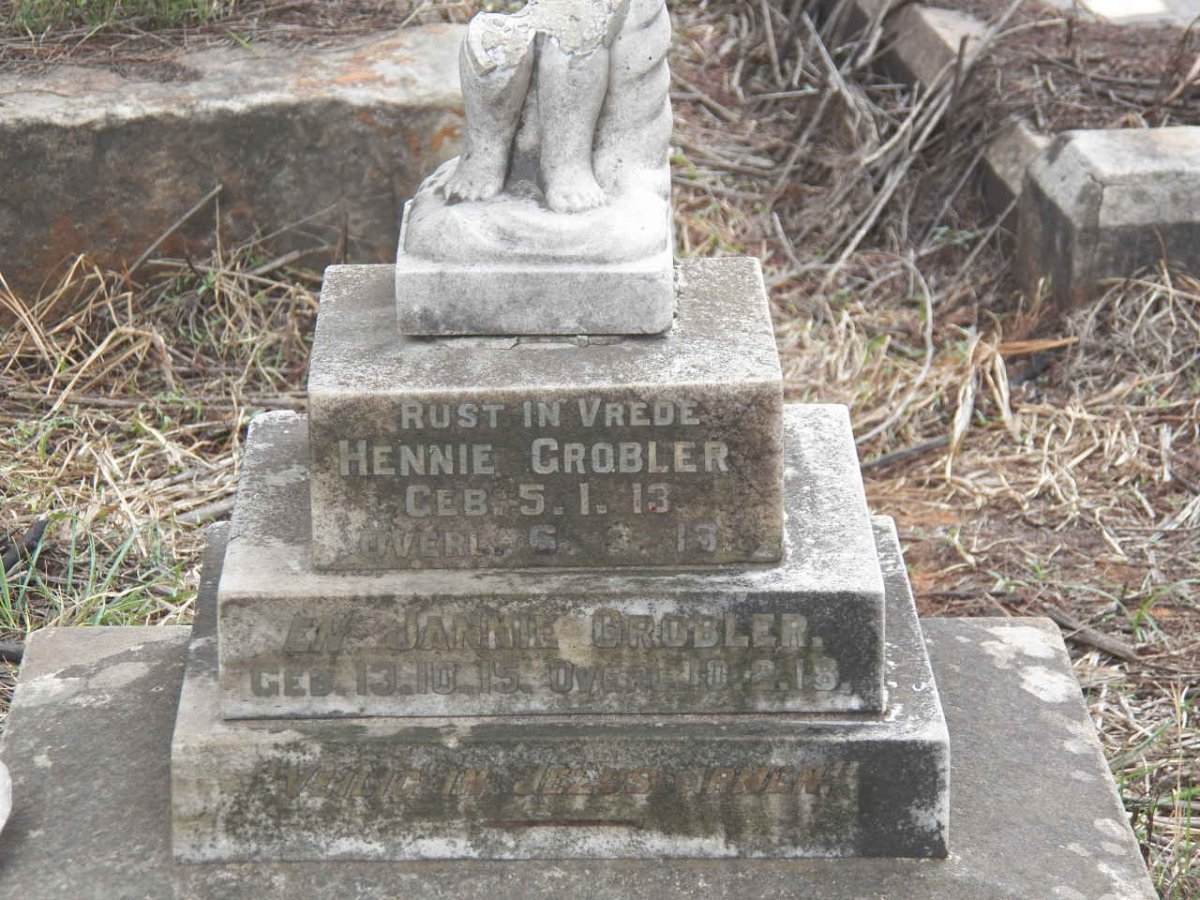 GROBLER Hennie 1913-1913 :: GROBLER Jannie 1915-1918