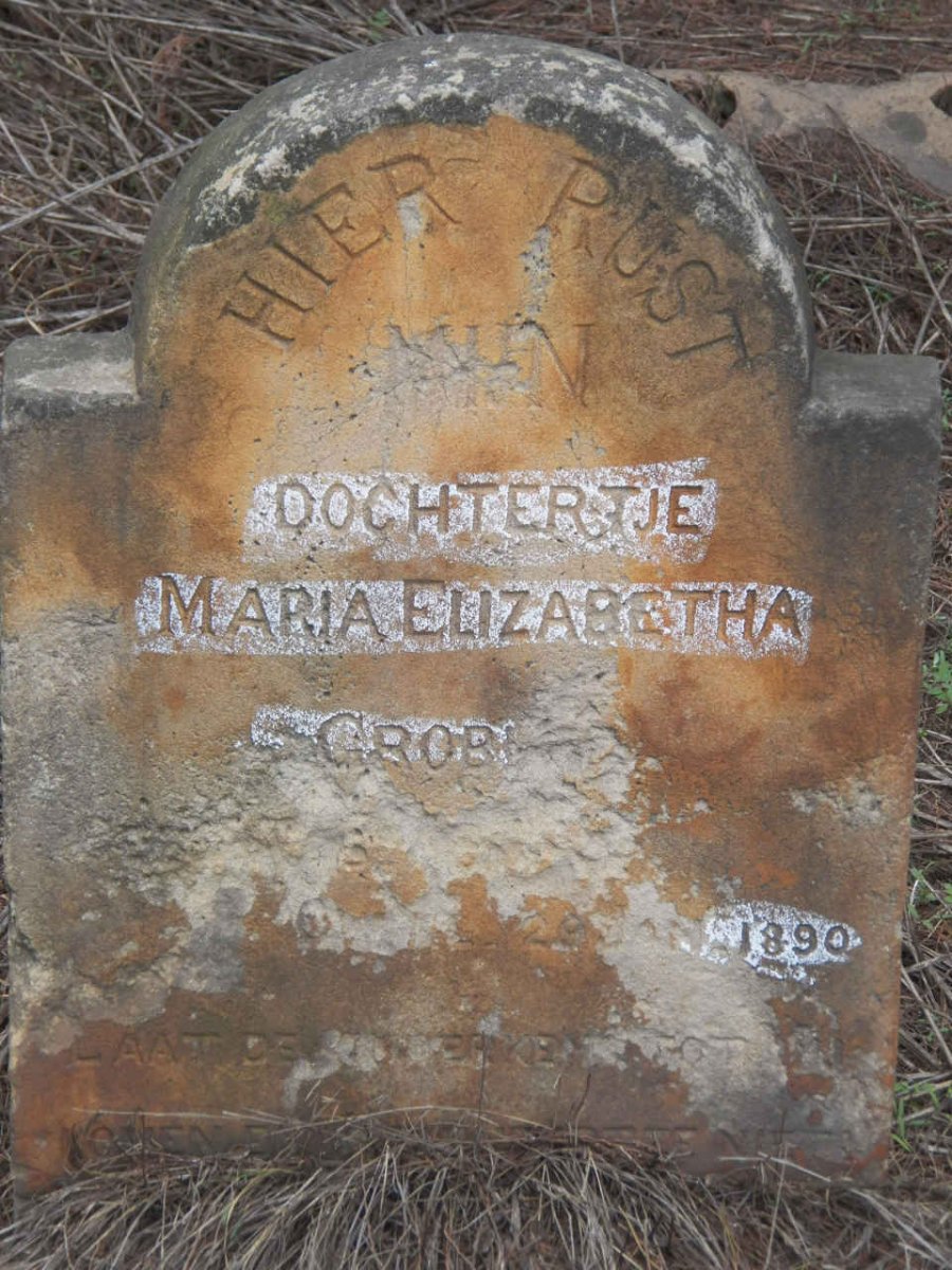 GROBLER Maria Elizabetha 1889-1890