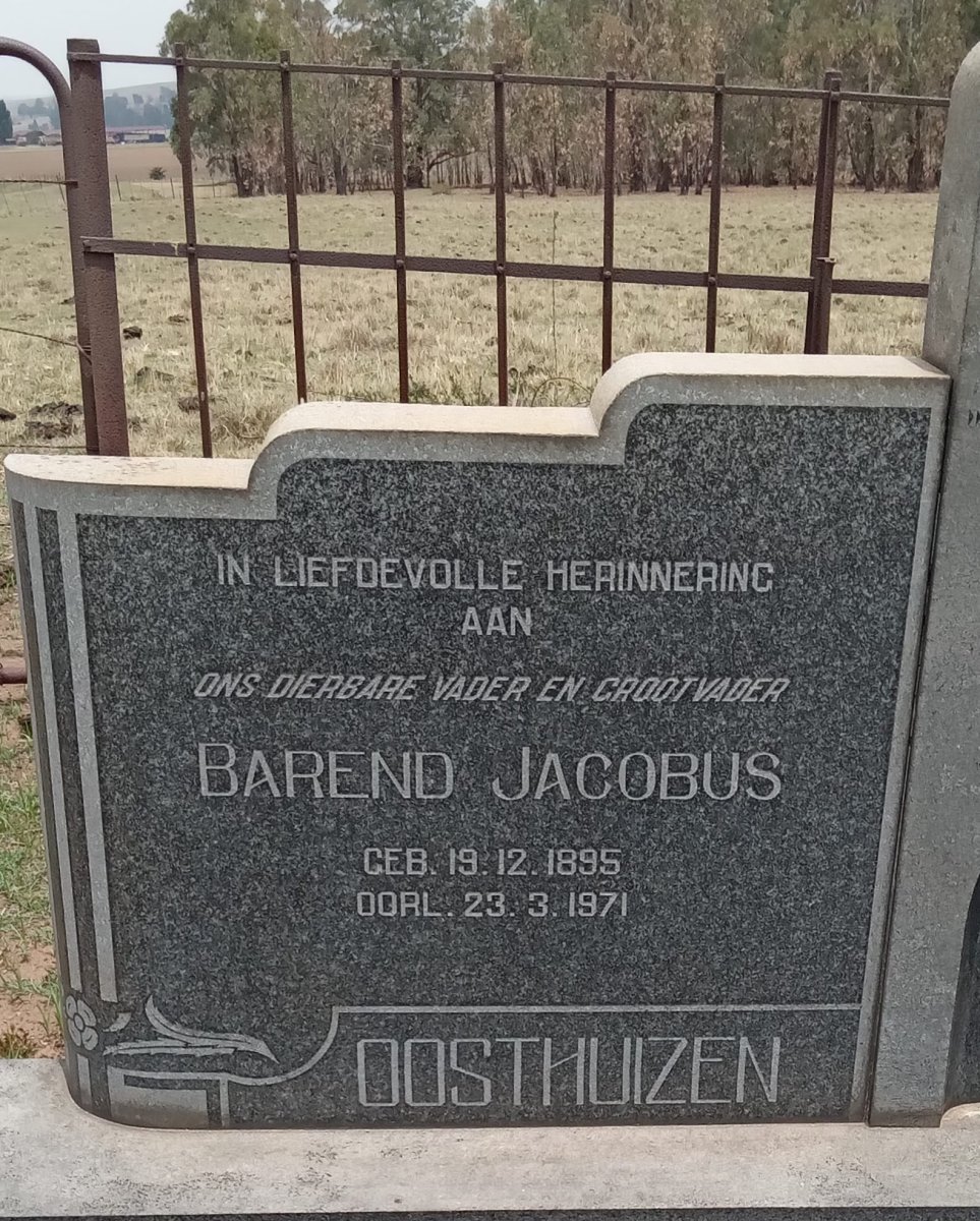 OOSTHUIZEN Barend Jacobus 1895-1971 & Hester Magaretha nee ERASMUS 1899-1972_2