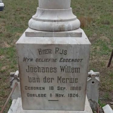 MERWE Joehanes Willem, van der 1886-1924_1