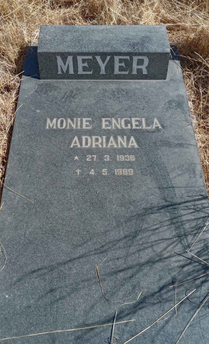 MEYER Monie Engela Adriana 1936-1989