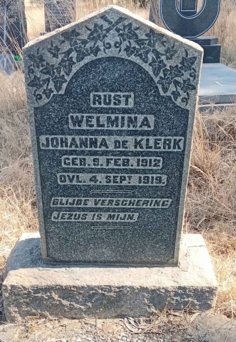 KLERK Welmina Johanna, de 1912-1919