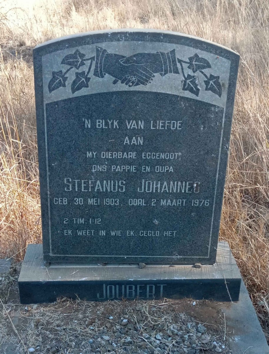 JOUBERT Stefanus Johannes 1903-1976