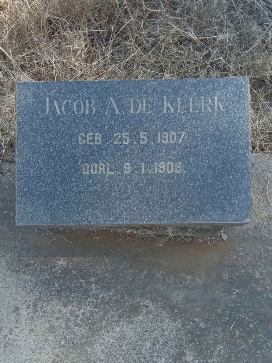 KLERK Jacob A., de 1907-1906 