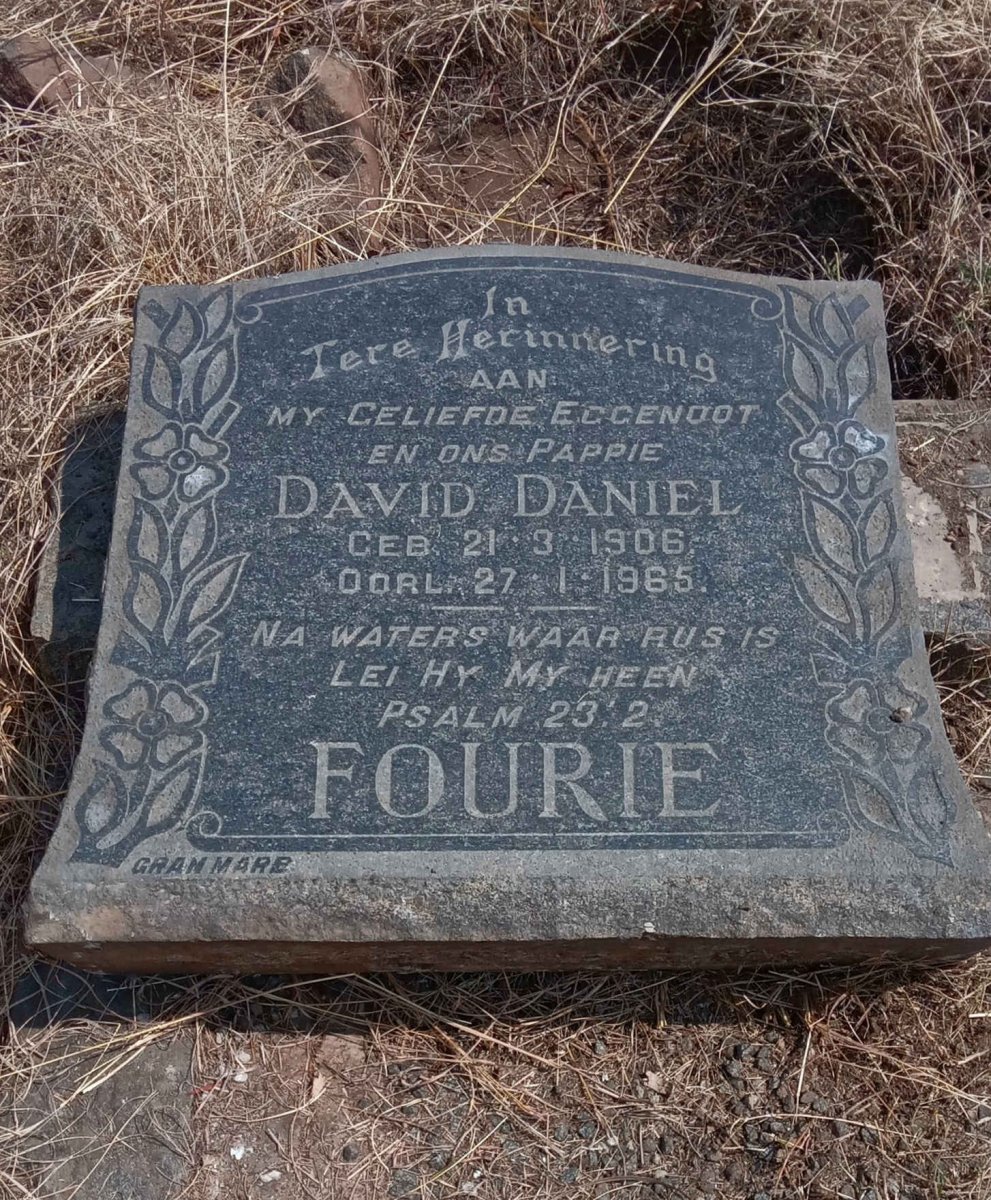 FOURIE David Daniel 1906-1965