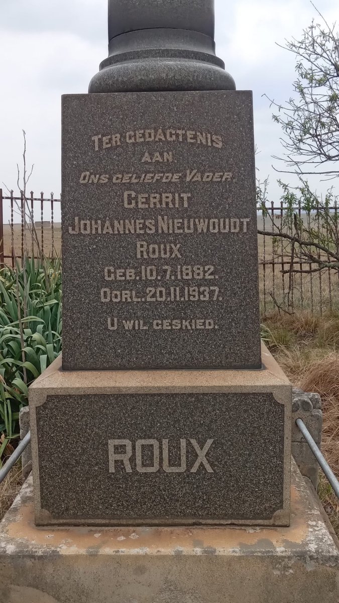 ROUX Gerrit Johannes Nieuwoudt 1882-1937_2