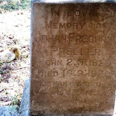 PRELLER Johan Frederik 1920-1920