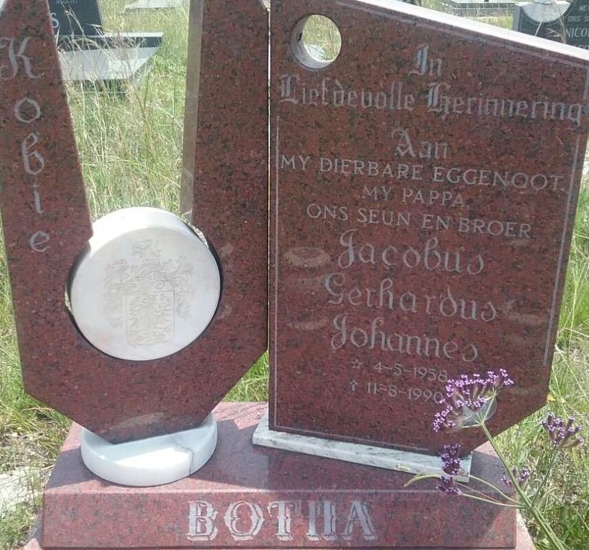 BOTHA Jacobus Gerhardus Johannes 1958-1990