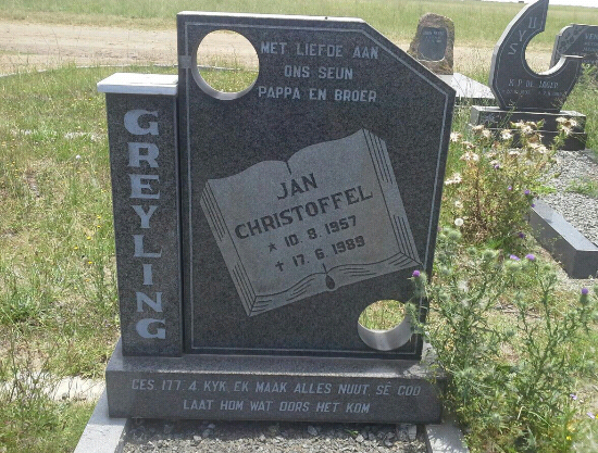 GREYLING Jan Christoffel 1957-1989