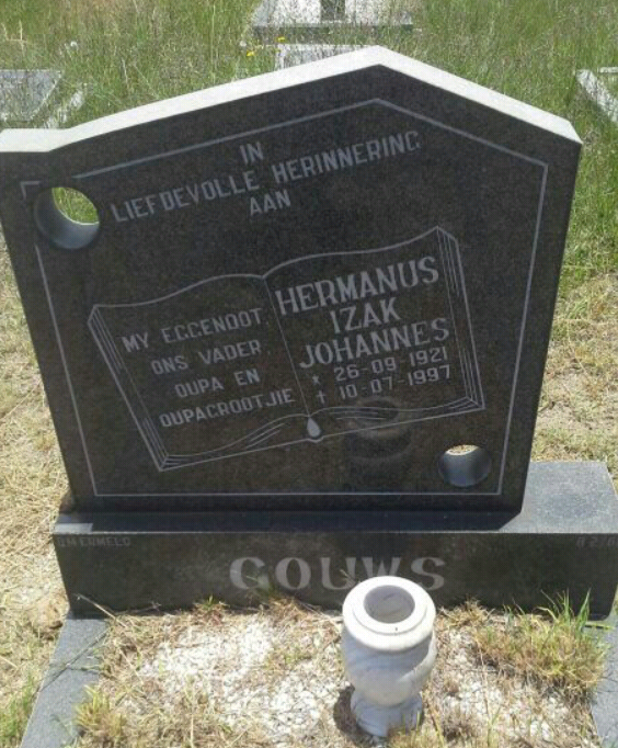 GOUWS Hermanus Izak Johannes 1921-1997