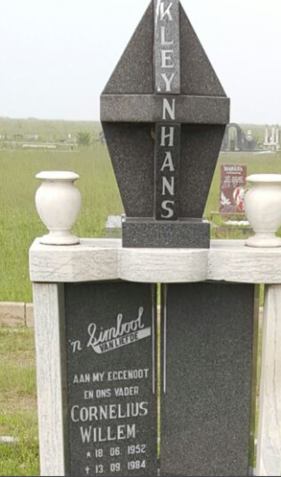 KLEYNHANS Cornelius Willem 1952-1984