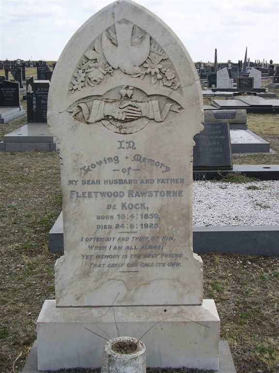 KOCK Fleetwood Rawstorne, de 1850-1925