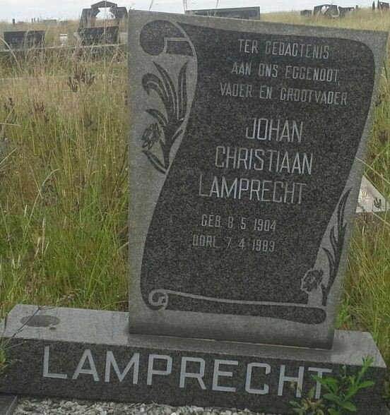 LAMPRECHT Johan Christiaan 1904-1983