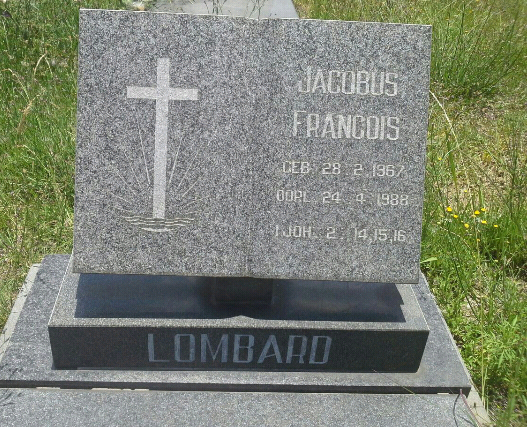 LOMBARD Jacobus Francois 1967-1988