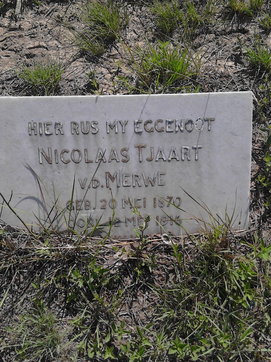MERWE Nicolaas Tjaart, van der  1870-1916