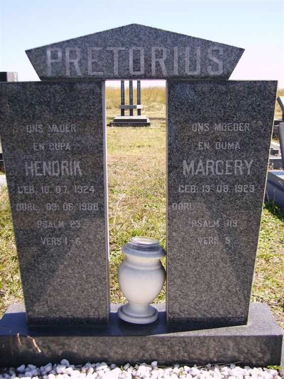 PRETORIUS Hendrik 1924-1988 & Margery 1929-